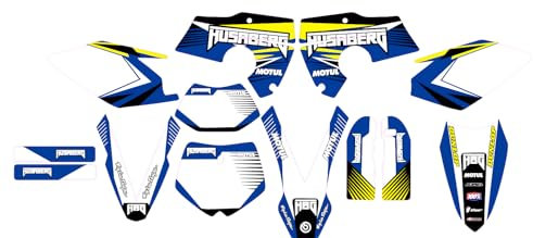 MXP Motorradaufkleber passend für Husaberg Enduro alle Modelle FE390 FE450 FE570 FX450 FS570 2006 2007 2008, Wasserdichtes PVC-Material, Motorrad-Grafiken, 3M-Kleber