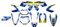 MXP Motorradaufkleber passend für Husaberg Enduro alle Modelle FE390 FE450 FE570 FX450 FS570 2006 2007 2008, Wasserdichtes PVC-Material, Motorrad-Grafiken, 3M-Kleber