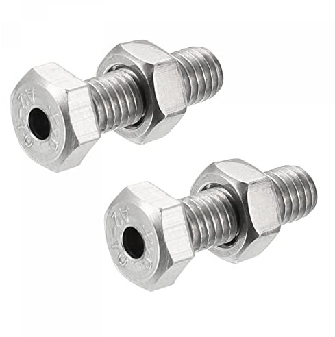 sourcing map Bulloni a vite cava M5 x 16 mm con dadi in acciaio inox 304, confezione da 2