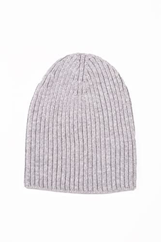 Kaschmir-Mütze für Herren und Damen,Made in Italien, Schal, Mütze, Kaschmir, Wintermütze, Unisex, Merinowolle, Schwarz, Grau, Weiß, Beige, Warm, Einheitsgröße Pashmina, hellgrau, One Size
