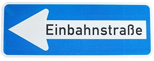Original Verkehrsschild RA2 Nr. 220-10 Einbahnstraße linksweisend 300 x 800 mm StVO RSA-21 RAL Straßenschild Baustellenschild Verkehrszeichen Verkehrsschilder Straßenschilder Schild Schilder