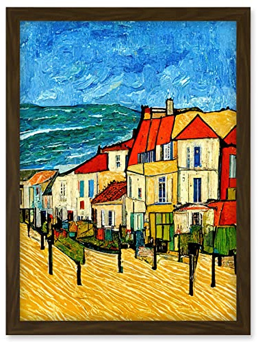 Doppelganger33 LTD France Marseille Van Gogh Style Modern Artwork Framed Wall Art Print A4