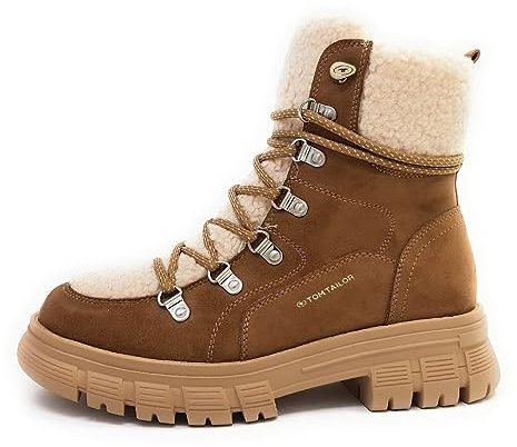 Tom Tailor Damen 6390380005 Mode-Stiefel, dksand, 39 EU