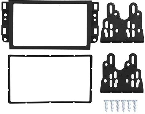 Autoradio-Blende, Auto-DVD-Stereo-Radio-Blende, Armaturenbrett, 2 DIN-Radio, DVD-Player-Halterung, Modifizierter Blendenrahmen, Passend für/Lova (schwarz)