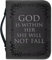 Cozeyat Schwarzes Kreuz Bibelhülle für Herren, 17,8 x 25,4 cm Bibelhüllen für Frauen mit Taschen, staubdichte Bibelschutzhülle mit Buchbefestigungsriemen, black cross