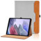 Custodia per Samsung Galaxy Tab A7 Lite 8,7'' 2021 (SM-T227/T225/T220) Pelle Tablet Case, Multi-Angli Supporto Pieghevole Cover Protettiva con Tasca - Grigio