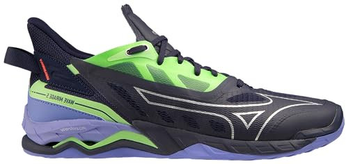 Mizuno Herren Handball Shoes, Eblue Techgreen Lolite, 44 EU