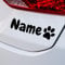 KLEBEKÖNIG Hundepfoten Aufkleber mit Name - Hunde Pfote Sticker Wunschname personalisiert Autoaufkleber - selbst gestalten für Auto, Hundenapf, Deko auto-aufkleber, Napf