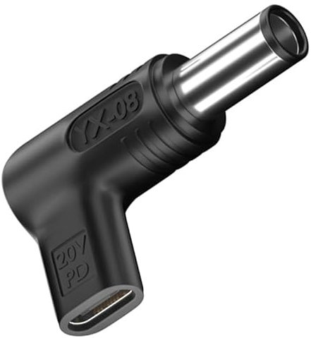 Adaptateur de charge USB C pour ordinateur portable 100 W 7,4 x 5,0 mm 19,5 V Fiche vers DC 12 V 19 V 20 V Adaptateur USB-C vers 7,4 x 5,0 mm 100 W 19,5 V pour ordinateur portable Dell Latitude Series