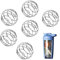 Roontin Lot de 6 shakers protéinés en acier inoxydable - Boule polyvalente pour boissons protéinées et de fitness - Idéal pour le sport et le fitness