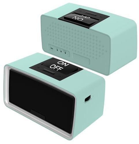 Healvaluefit Lecteur de Musique Simple pour Les Personnes âgées, Lecteur de Livres Audio Facile avec Carte TF 32GB et Lecteur de Cartes pour la démence, l'Alzheimer, Les malvoyants (Bleu)