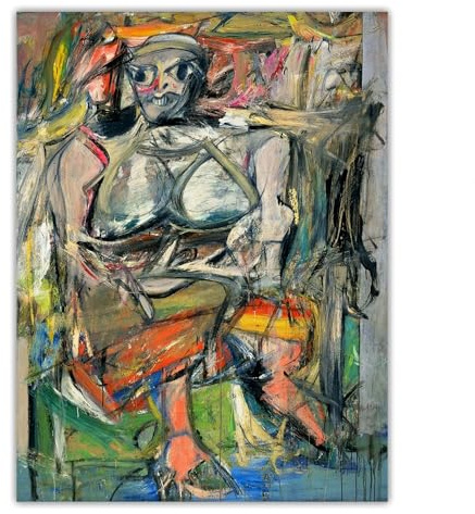 Willem De Kooning Poster, abstrakte Frau, Leinwandbild, Willem De Kooning, Wandkunst, Willem De Kooning, Drucke für Heimdekoration, Bilder, 50 x 70 cm, ohne Rahmen