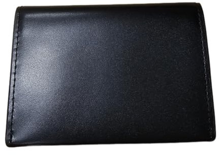 TUMI 135653 Donington Schwarz mit silbernen Hardware Leder Herren Kartenetui Geldbörse, Schwarz, Geldbörse