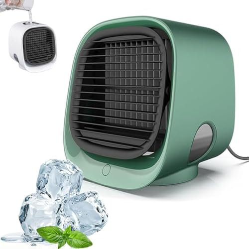 Oribreeze - Condizionatore d'aria Ori Breeze, condizionatore d'aria da scrivania, mini ventilatore portatile per scrivania, ufficio, casa (verde)