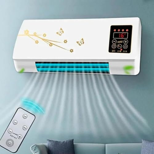 Aire Acondicionado Y Calefactor De Pared - Aire Acondicionado Inteligente Portátil Con Control Remoto Y Temporizador, Aire Acondicionado Split Con Ventilador De Calefacción Y Enfriamiento