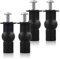 4 Pack Toilet Seat Screws,Toilet Seat Fittings, Universal Toilet Lid Seat Hinges Bolts Toilet Seat Fittings Toilet Seat Hinges Expanding Rubber Top Nuts Screw Fixings Wc Blind Hole Fittings