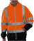 UHouse Jacke Herren Warnschutz Arbeitsjacke mit Kapuze Oversized Kapuzenjacke Leichte Fahrradjacke Warn Herren-Jacken Freizeit Softshelljacke Outdoor Arbeitskleidung Angebote Orange 3XL