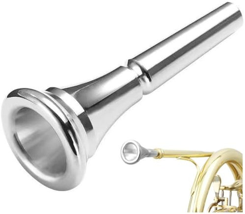 Stakee Professionelles Versilbertes Waldhorn-mundstück, Metall-kupferlegierung, Waldhorn-musikinstrumente Für Erwachsene, Kinder Und Anfänger