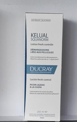 Ducray KELUAL SQUANORM, Anti-Schuppen Tonikum, duftneutrale Haarpflege bei Schuppen und juckender Kopfhaut, klinisch getestet, 200 ml