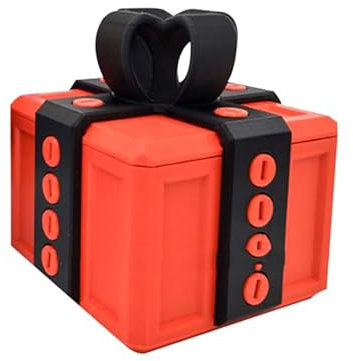 SUMKTO Ärgerliche Geschenk Box mit Schrauben, 3D-Prank-Schraubenbox, Valentinstag-Liebes-Geschenk Verpackungs Box, 3D-Puzzle-Prank-Geschenkbox mit verstecktem Fach, heraus fordernde Gehirn-Teaser