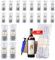 Wine Bottle Protectors, 20 Pack Recyclable Bubble Cushion Bags Sleeves with 1 Air Pump, Wine Bottle Protectors for Travelling, Secure Packaging, Transport Packaging