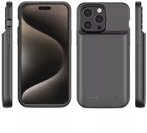 16 Pro Max Battery Case, Power Bank, Black