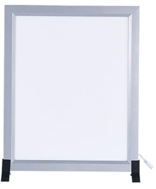 DYUNCZ LED-Röntgen-Sichtbox, Professionelle Röntgenfilm-Leuchtbox, Ultradünner Aluminiumrahmen mit Dimmbarem Knopf, Flimmerfrei, für Krankenhaus- und Zahnarztbedarf(44 * 54cm)