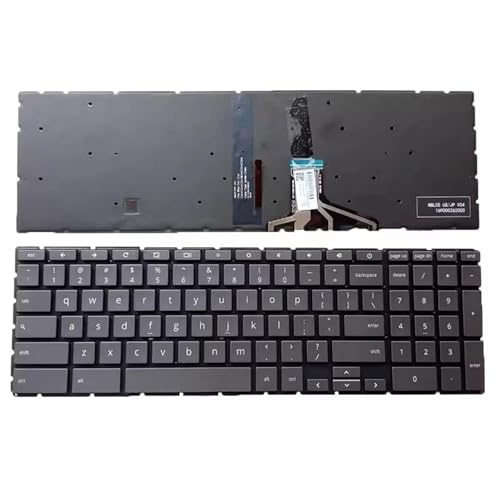 YLGOZFM US-Layout für HP Chromebook 15-DE und Google Notebook-Tastatur mit Hintergrundbeleuchtung