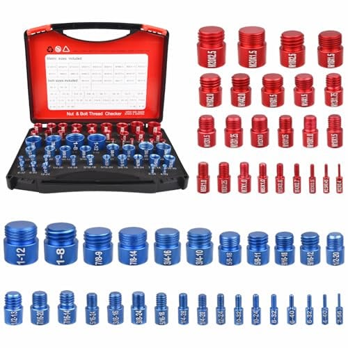 Gewindelehre 52-Teiliges Thread Checker Satz - Gewindeprüfer