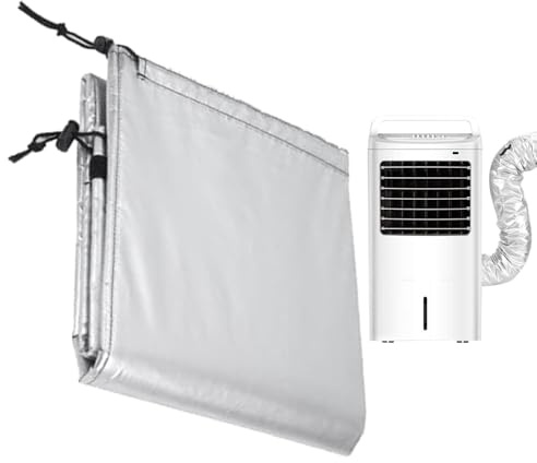 Tyinerc Gaine isolante pour tuyau de climatisation | Thermique, anti-poussière, réglable - Réduction de la Chaleur pour Tuyau de Climatiseur | Pour dortoir, bureau, appartement, chambre, salon,