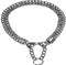 TRIXIE Zug-Stopp-Kettenhalsband Größe XS–S: Halsumfang 30 cm/2,0 mm in silber - stabiles Kettenhalsband 2-reihig für sehr kleine bis kleine Hunde, verchromt, leicht zu reinigen, 2240