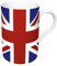 Könitz Tasse Union Jack Porzellan rot, 7,3x7,3x10,4 cm