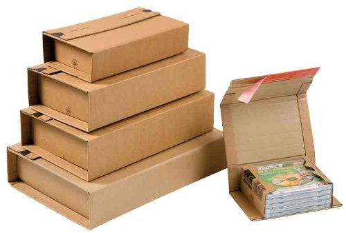Scatole postali Colompac - avana - 32.5x25x8 cm - 38x26.5x10 cm - CP020.12 (confezione da 20)