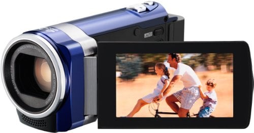 JVC GZ-HM440AEU Full HD Camcorder (SD Karte, 40-fach optischer Zoom, 6,9 cm (2,7 Zoll) Display, HDMI Kabel) blau