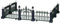 Lemax Christmas Village, Classic Victorian Fence 7pcs by Lemax