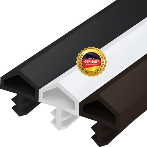 Gedotec Zugluftstopper für Zimmertür M 680 | 1 Rolle - Türrahmen Dichtung | Länge: 25 m | Falzbreite: 12 mm | Türdichtung Kunststoff TPE weich PVC dunkel-braun | zum Abdichten von Türen | Türgummi