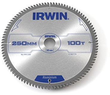 IRWIN IRW1907779 250 x 30mm 100-Teeth Professional Circular Saw Blade - Aluminium