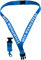 Schlüsselband 25 mm mit Sicherheitsverschluss bedruckt mit Ihrem Schriftzug/auch für Kids (blau)