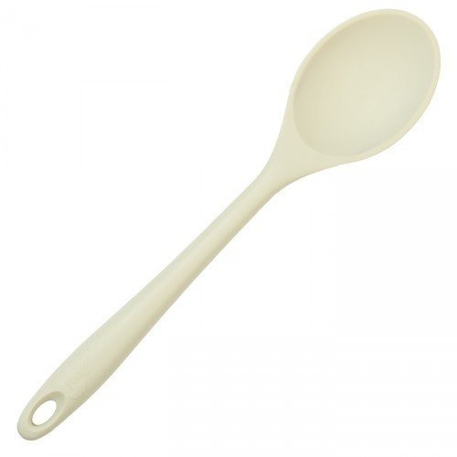Zeal All Purpose Cooks Heat Resistant Silicone Kitchen Spoon, 29cm - Cream
