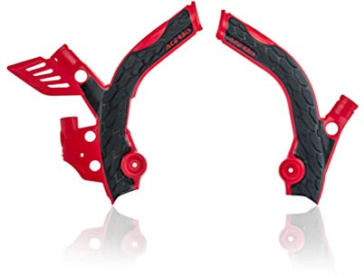 Acerbis Bezug X-Grip Beta RR 13-18 rot/schwarz, Motorroller-Schutzblech, Front Right, Universelle Passform, Motorrad, Kunststoff, Gemalt, Rot/schwarz