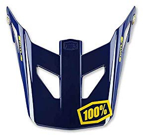 100percent Status Casco Visiera Midnight Meteor Unisex, Blu, Taglia Unica