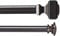 Amazon Basics - Barra de cortina doble, 2,54 cm, con terminales cuadrados, 1,83 a 3,65 m, Bronzefarben