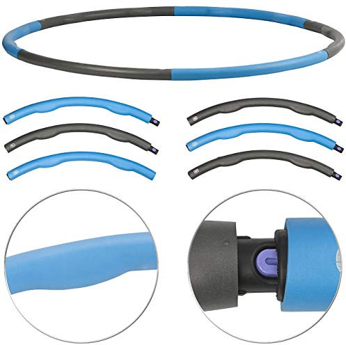 PEARL Sports Hulla Hoop Reifen: Hula-Hoop-Reifen, Schaumstoff-Mantel, Massage-Noppen, 1,2 kg, Ø 100 cm (Hula HOPP, Hulla Hup, Fitnessreifen beschwert)