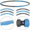 PEARL Sports Hola Hoop: Hula-Hoop-Reifen, Schaumstoff-Mantel, Massage-Noppen, 1,2 kg, Ø 100 cm (Hulla Reifen, Hula HOPP, Fitnessreifen beschwert)
