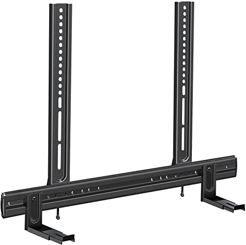 Mounting Dream Universal Soundbar Mount, Heavy Duty Soundbar Wall Mount for Most Sound Bars Up to 26.5 LBS, Sound Bar TV Bracket Height Adjust,No-Slip Base Holder Extends 3.44”-6.06”, MD5428