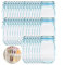QKTYB 30PCS Mason Jar Bottles Bags Reusable Food Spice Storage Bags Snack Saver Container Airtight Seal Leak-Proof Zip-Lock for Travel Camping Picnic (Blue,L)