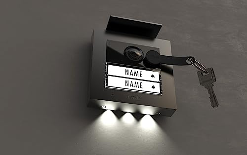 m-e VDV-2020 A Vistadoor RFID Video Außenstation für Türsprechanlage 2-Familienhaus ALU anthrazit