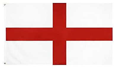 Stormflag England Flagge 3x5ft St. George's Cross Flagge 90cmx150cm Polyester Pongee 90g mit Ösen mit Doppelnadel genäht.