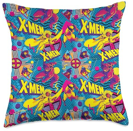 Marvel X-Men Retro-Kissen, 90er-Jahre, 45,7 x 45,7 cm, mehrfarbig