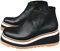 Minetom Stivali Donna Invernali Scarpe Stivaletti Zeppa Alta Plateau Ankle Boots Tacco Alto Scarpe con Cerniera Laterale C Nero 40 EU